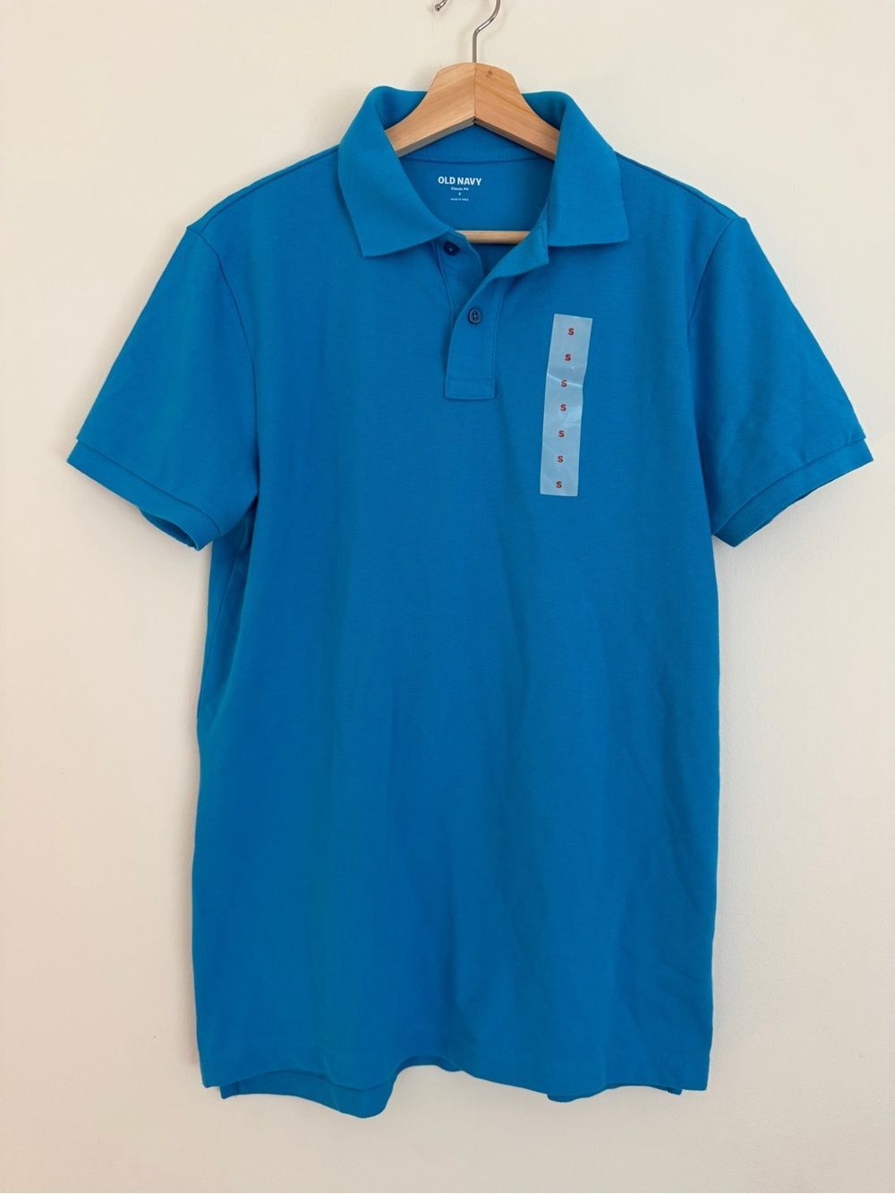 Old Navy Men's Bright Blue Polo Shirt